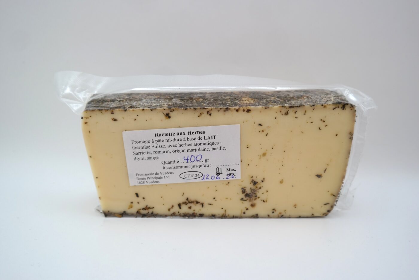 Raclette aux Herbes Descloux