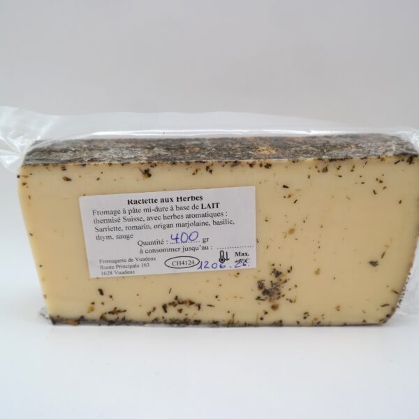 Raclette aux Herbes Descloux